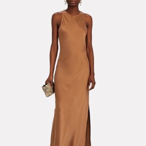 Frame Silk Racerback Maxi Tank Dress M - Picture 10 of 10